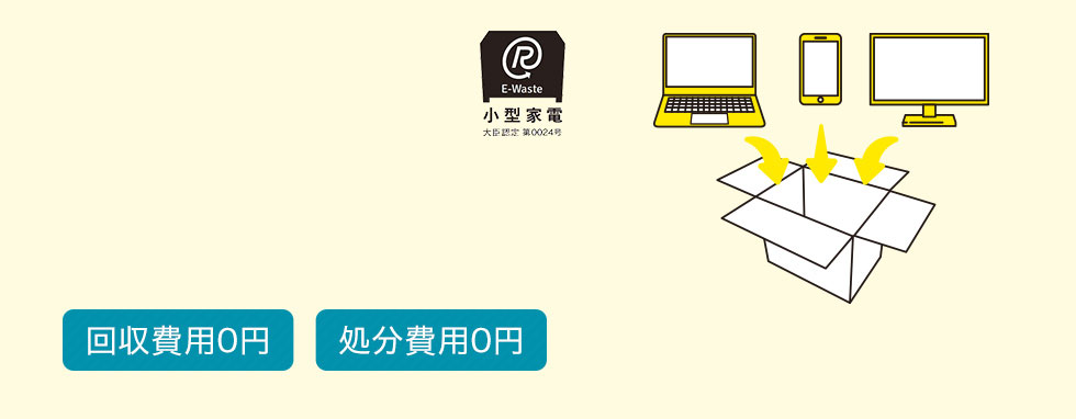 岡山市連携事業 不要なパソコン宅配便回収サービスバナー画像